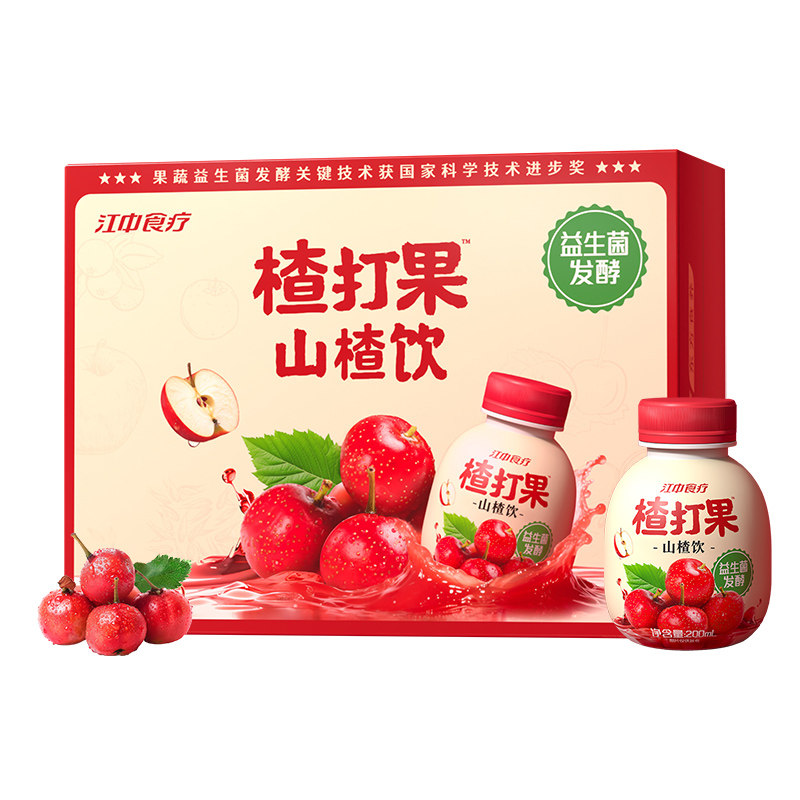 江中食疗楂打果山楂饮200ml*12瓶