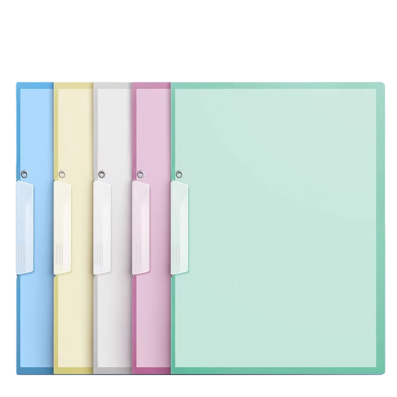 A4旋转文件夹旋转式侧开扣式抽杆PP资料夹彩色试卷夹报告夹乐谱夹