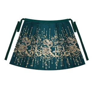 如梦霓裳汉服明制上袄长袄女春季妆花织金马面裙红披袄龙傲天现货