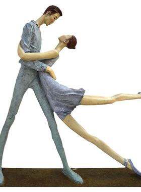 探戈舞蹈艺术音乐玻璃钢仿铜户外