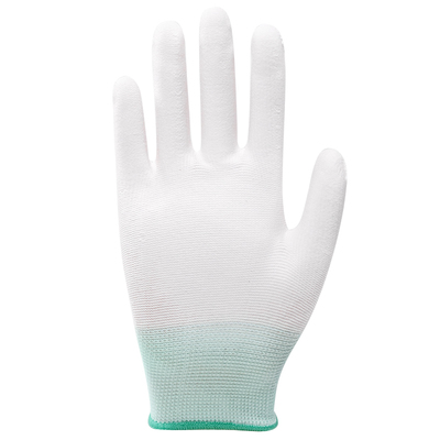 PU手套涂指劳保耐磨透气防静电