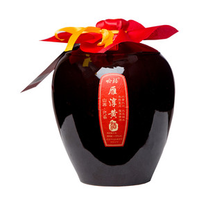 黄酒 山西代县黄酒 吟福雁淳黑坛5斤装特型半甜黍米冬酿 非绍兴黄