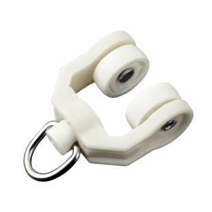 窗帘轨道滑轮老式配件辅料滚轮老式静音直轨弯轨导轨滚珠滚轮走轮