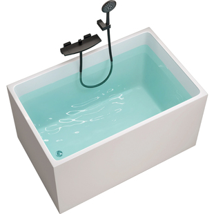 小户型定制浴缸家用深泡亚克力浴盆成人独立日式网红迷你小浴缸