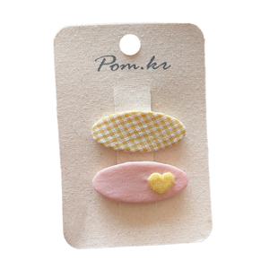 宝宝新款小月龄甜美漂亮发夹婴幼儿布艺侧边碎发夹儿童不伤发头饰