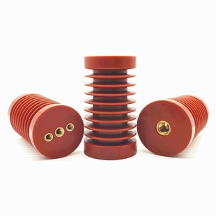 海坦固定桩柱式高压绝缘子ZJ-10Q环氧树脂10KV绝缘支柱65*130/140