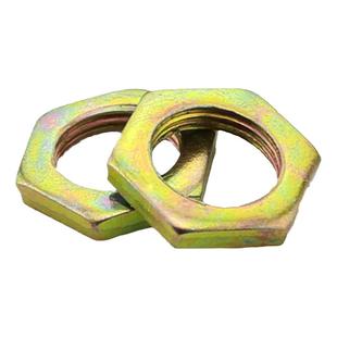 镀镍灯饰螺母 细牙螺帽 彩锌薄螺母 细牙螺母M7M8M9M10M12M14M16