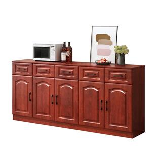 客厅靠墙储物柜收纳柜地柜餐边柜实木置物架柜子家用厨房定制斗柜