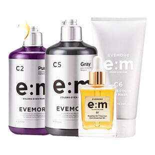 EVEMORE固色洗发水套装染后护色染发锁色去黄发膜精油损伤修复