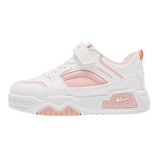 回力儿童运动鞋2026春秋新款皮面学生校园软底休闲低帮女童小白鞋