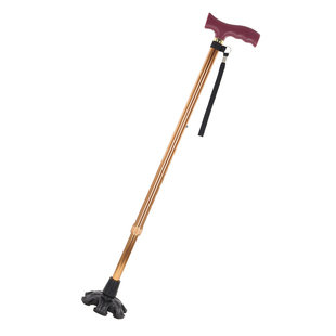 老人拐棍四脚手杖可调节小四角拐杖老年棒小脚单腿拐丈捌仗扶手杖