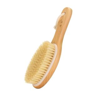 凌恩猪鬃干刷洗澡刷身体刷软毛猪鬓毛沐浴刷美体搓澡刷子刷酸神器