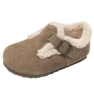 红蜻蜓女童鞋子儿童雪地靴大棉2026新款冬季女孩加绒毛毛勃肯加厚