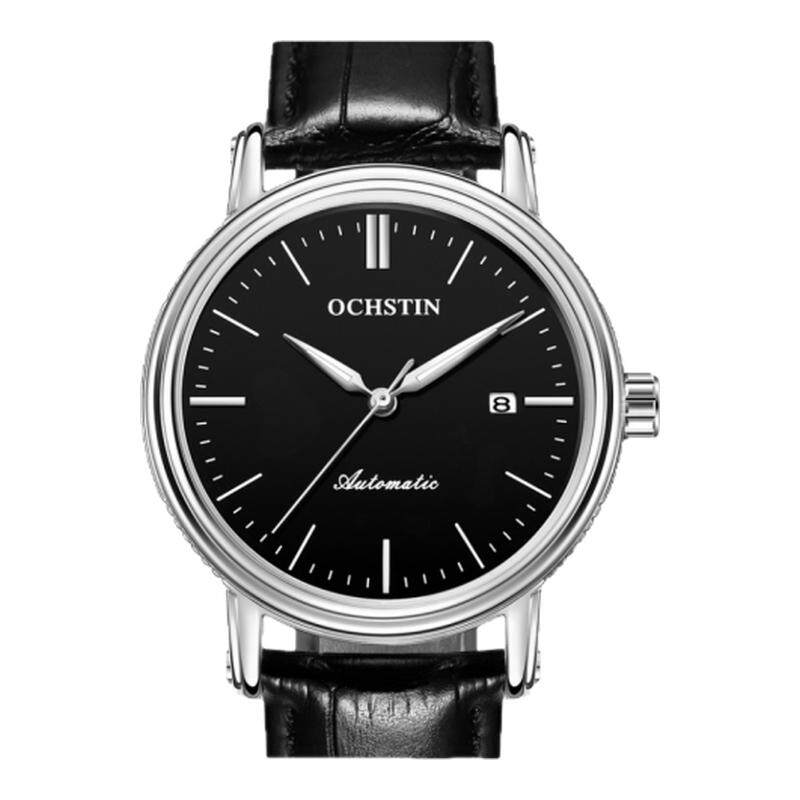 真皮男表机械商务大气