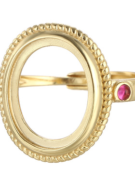 致闺蜜女s925银戒指空托