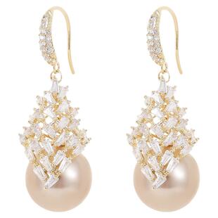 【紫罗兰正版】黎雅歌珍珠耳环女耳钉耳饰生日礼物潮生日礼物