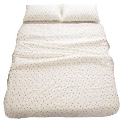 唐朝一只鱼全棉碎花小枝玫瑰床单