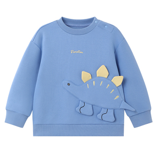 全棉时代儿童卫衣女童男童上衣卫衣宝宝纯棉宽松秋冬新品保暖上衣