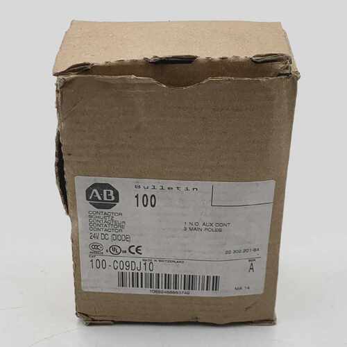 AB 100-C09DJ10 Contactor 24VDC 1 N.O. Aux 3-Pole New In Box