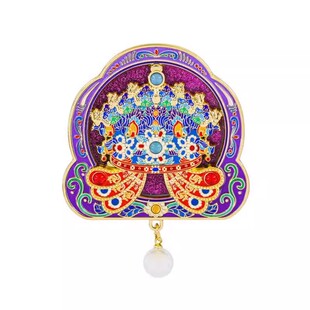 十二龙九凤凤冠流沙冰箱贴 北京故宫国家博物馆文创定制西安山西