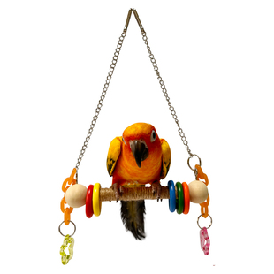 鹦鹉爬梯秋千吊环虎皮牡丹玄凤鹦鹉吊桥磨嘴爪棒鸟笼装饰鹦鹉玩具