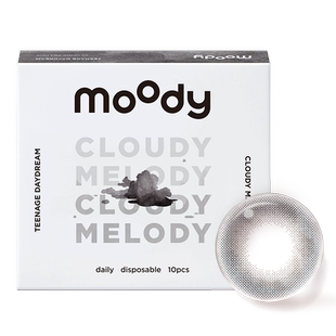 moody美瞳日抛小直径彩色隐形眼镜少女系列松林木屋山野棕10片