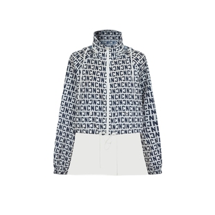 CNC官方女装正品2025新款春季满印字母户外运动休闲立领夹克外套