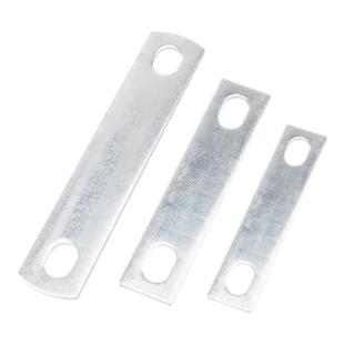 镀锌U型卡挡板u形螺栓螺丝挡板管卡双孔挡片加厚固定连接垫片管夹