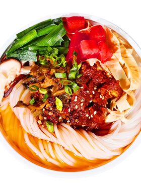 云南保鲜米线过桥真空袋装速食