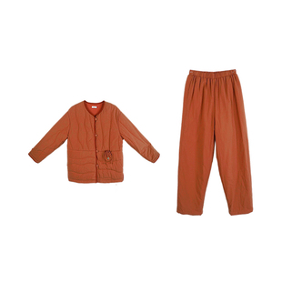 朵朵可可家居服睡衣女2025新款冬季厚款里外纯棉夹棉保暖福袋套装