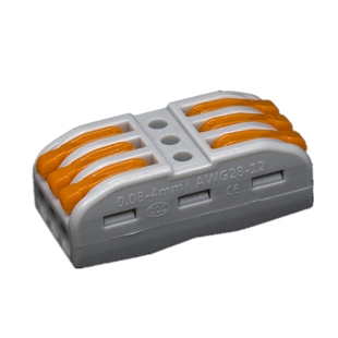 海威KV-313按压式快速接线端子SPL3电线分线器三进三出连接器50只