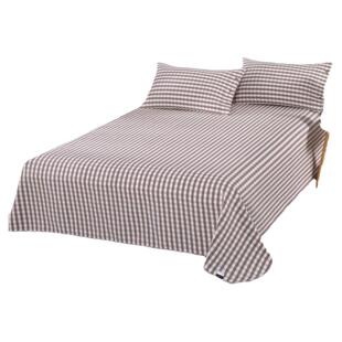 出口日本余单纯棉加厚老粗布凉席床单单人双人冬夏两用棉麻软席子