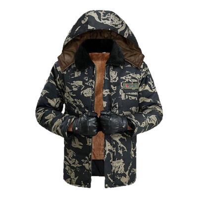 冬季迷彩棉服工作男劳保服加绒加厚防寒保暖防水棉衣正版冷库男士