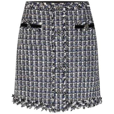 宝姿PORTSPURE女装温柔小香风格纹流苏半身短裙RT7S202UFF088