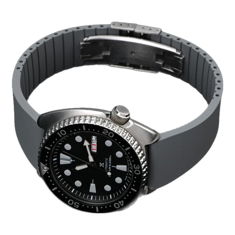 氟橡胶表带快拆加长款折叠扣进口FKM哑光不沾灰21mm/22/19/20/18