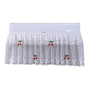 防直吹月子空调挡风罩蕾丝挂帘挂机格力美的空调挡风帘布板魔术贴