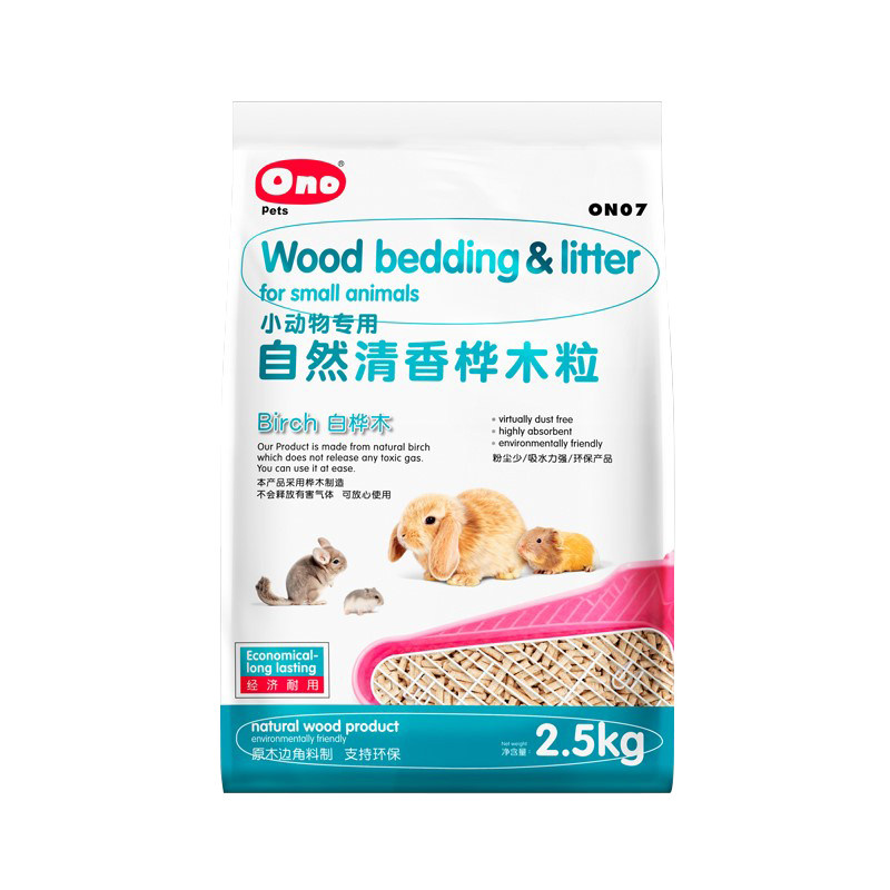 ono木粒5斤 除臭吸尿 天然桦木清香 兔子龙猫宠物消臭木屑垫料