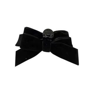 王心凌同款丝绒蝴蝶结抓夹夹子鲨鱼夹发饰侧边刘海发夹公主头发卡