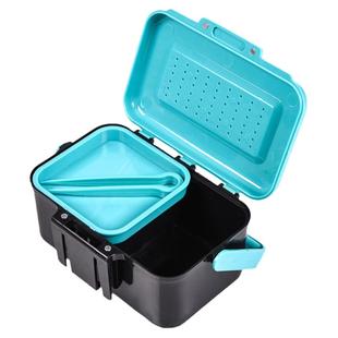 红虫盒子保湿多功能高档大号钓鱼保温蚯蚓矶钓沙蚕活饵保鲜盒渔具