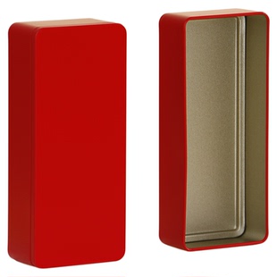 山河图岩茶礼盒空盒2泡装3泡装茶叶小铁盒样品盒子品鉴茶盒