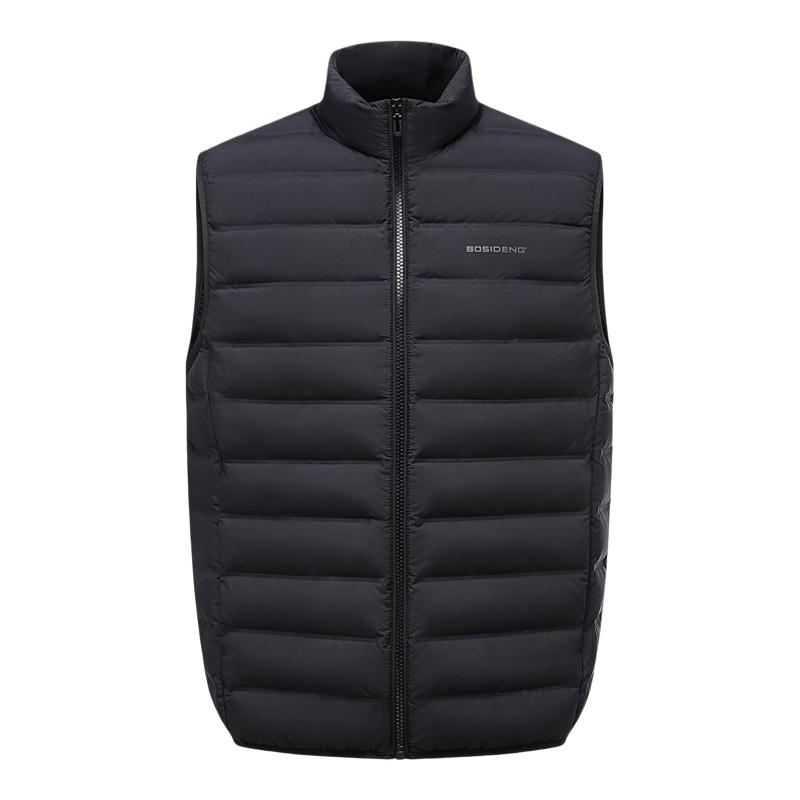[云感鹅绒4.0]波司登2026新款羽绒服男轻暖鹅绒立领羽绒马甲保暖