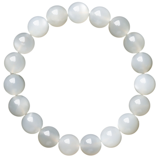 福妞（珠宝）天然月光石手串女猫眼白月光水晶玉髓手串月光石礼物