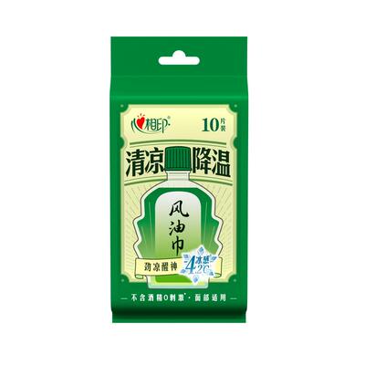 心相印风油湿巾清凉提神10片