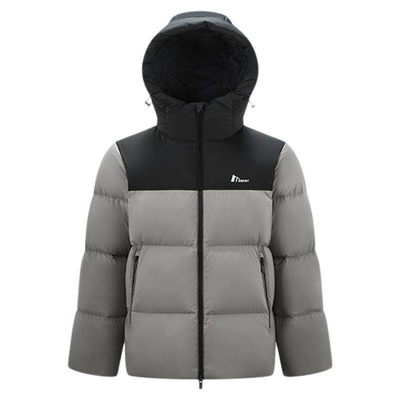 森马情侣款三防外套连帽羽绒服男
