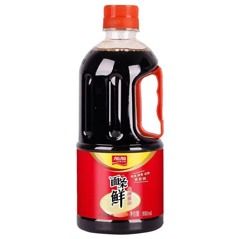 加加面条鲜800ml特级生抽酿造酱油炒菜拌面凉拌点蘸调料家用批发
