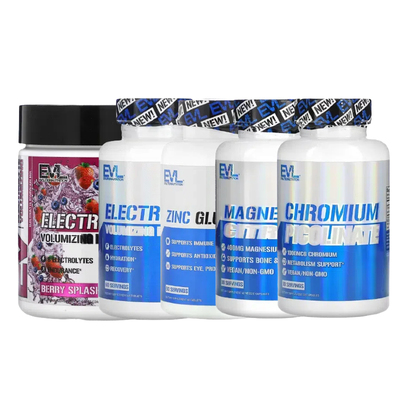 EVLution Nutrition吡啶甲酸铬柠檬葡萄糖钙镁+茶氨锌Electrocarb