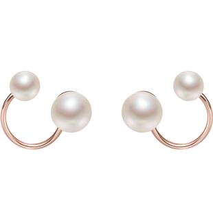 蔻润双生缘天然淡水珍珠耳钉耳饰耳环女时尚高级京润珍珠节日礼物