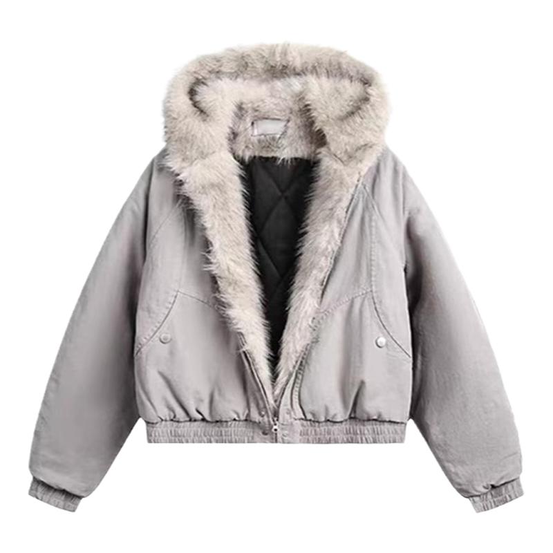 加厚冬季加绒保暖棉服