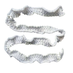 领口罗纹装饰休闲边假领子袖口材料DIY小衫下摆松紧花边短袖春夏