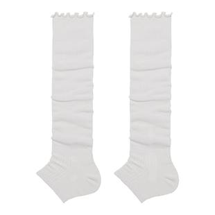 mingoto芭蕾风袜子女夏季薄款踩脚袜套白色腿套堆堆袜miu系小腿袜